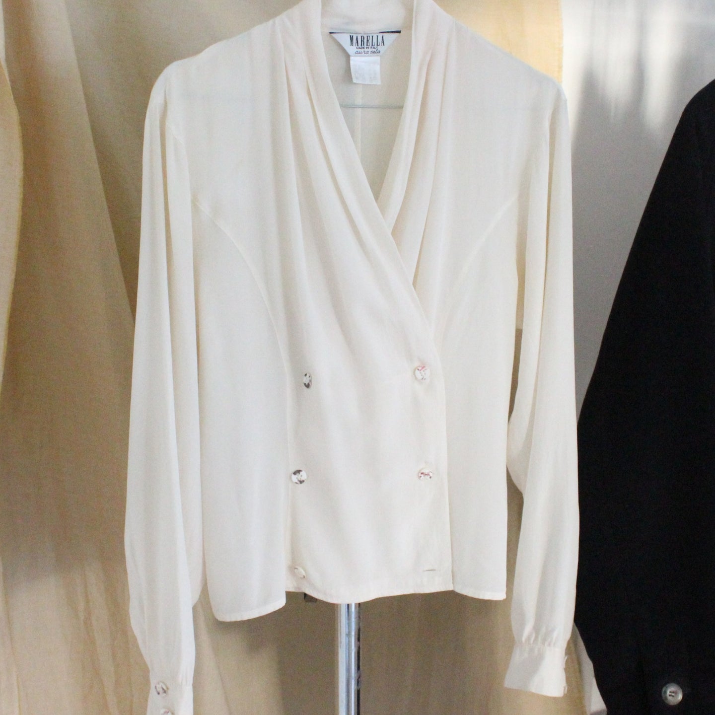 80's Marella silk blouse, size M