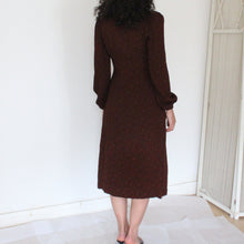 Load image into Gallery viewer, Vintage brown open dress, size S