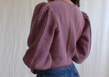 Load image into Gallery viewer, Vintage Austrian cardigan with puffy sleeves, size S