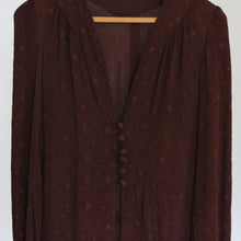 Load image into Gallery viewer, Vintage brown open dress, size S