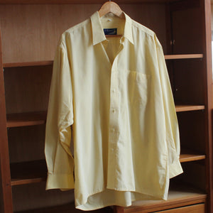 Vintage soft yellow cotton shirt, size L