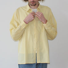 Load image into Gallery viewer, Vintage soft yellow cotton shirt, size L