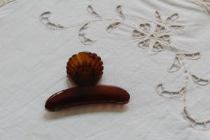 Reserved - Vintage shell hair clip - on hold