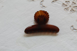 Reserved - Vintage shell hair clip - on hold