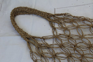 Vintage straw net bag