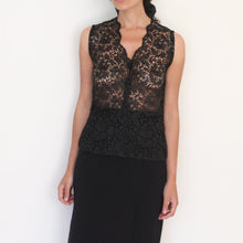 Load image into Gallery viewer, Vintage lace top, size S