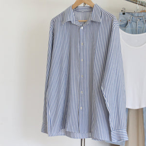 Cotton striped button up shirt