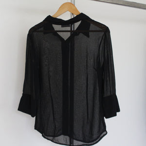 Vintage sheer blouse, size M