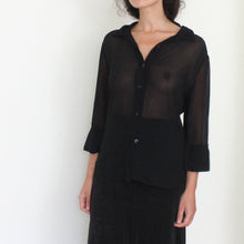Load image into Gallery viewer, Vintage sheer blouse, size M