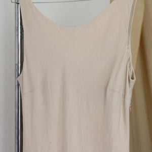 Vintage silk maxi dress, size S