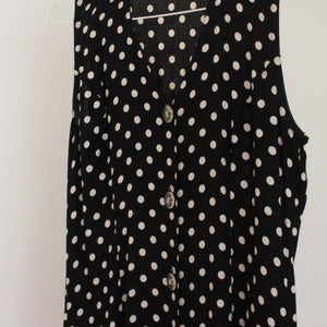 Vintage polkadot dress, size S