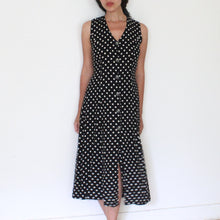 Load image into Gallery viewer, Vintage polkadot dress, size S