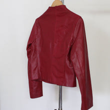 Load image into Gallery viewer, 90&#39;s short leather jacket, size S