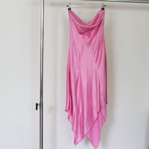 00's bright pink dress, size XS