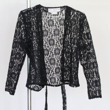 Load image into Gallery viewer, Vintage lace wrap top, size S