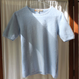 Vintage soft blue cashmere top, size S-L