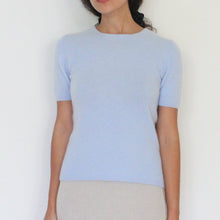 Load image into Gallery viewer, Vintage soft blue cashmere top, size S-L