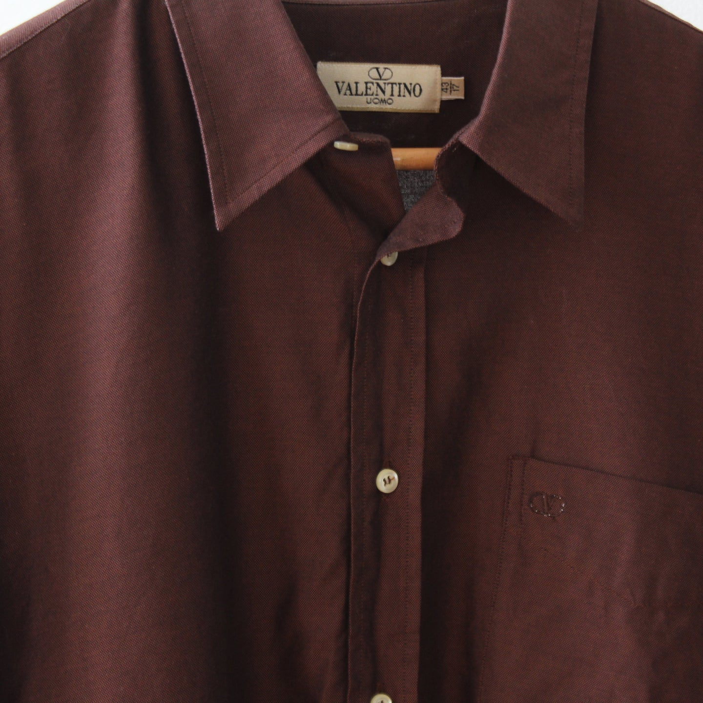 Valentino uomo 90's cotton brown shirt, size L