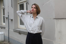 Load image into Gallery viewer, Vintage striped cotton shirt, size S-M