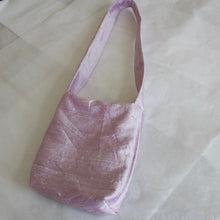 Load image into Gallery viewer, Bronwen Jones X YV silk lilac pouch bag