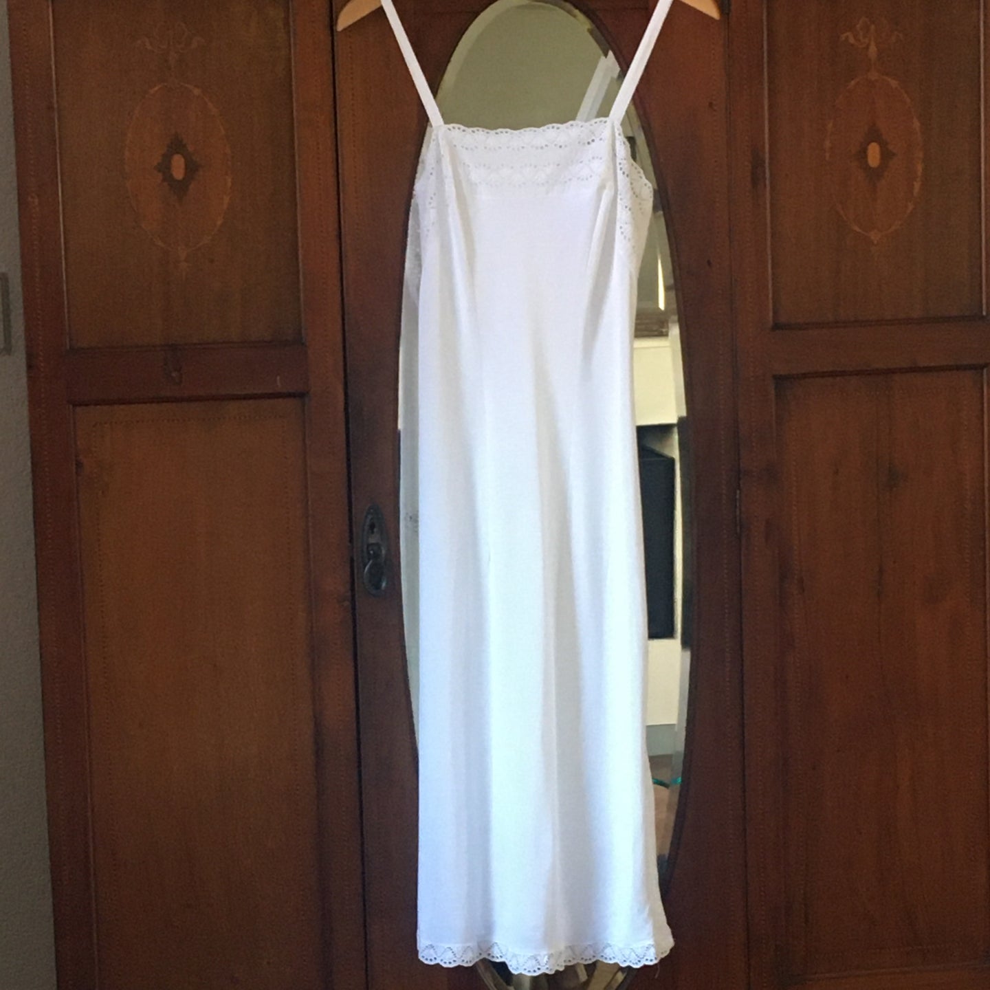 Vintage white cotton nightdress, size XS