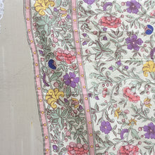 Load image into Gallery viewer, Vintage cotton floral tablecloth