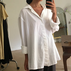 Vintage white cotton blouse