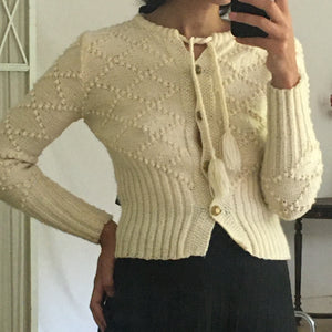 ON HOLD - Vintage wool cardigan, size S