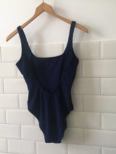 Load image into Gallery viewer, Vintage dark blue swimsuit, size L
