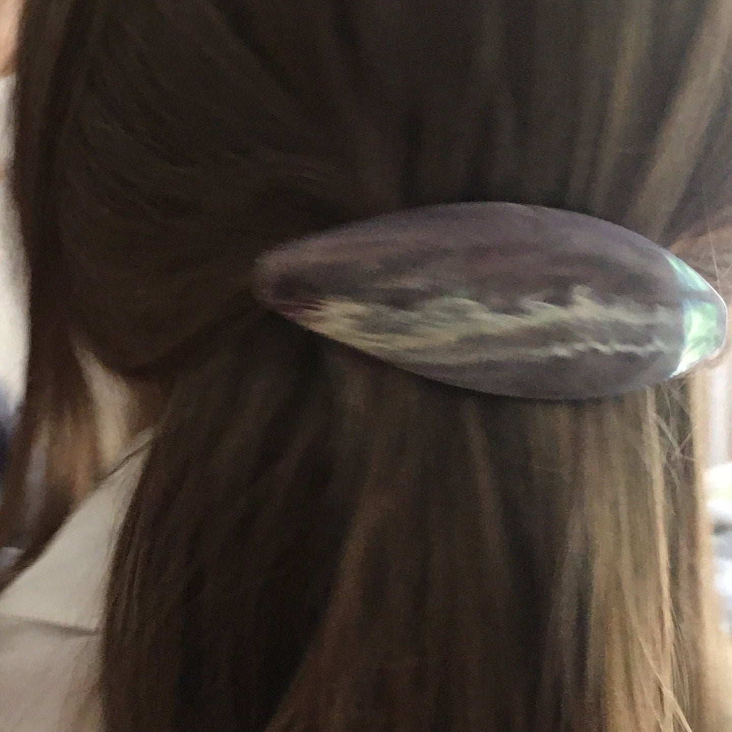 Vintage marble hair clip