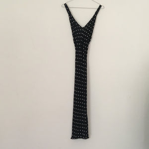 90's assymetrical polkadot dress, size S/M