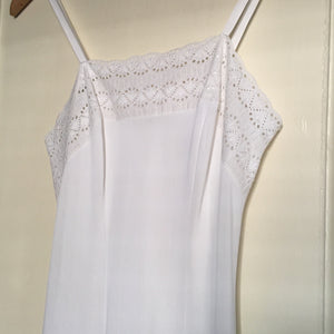 Vintage white cotton nightdress, size XS